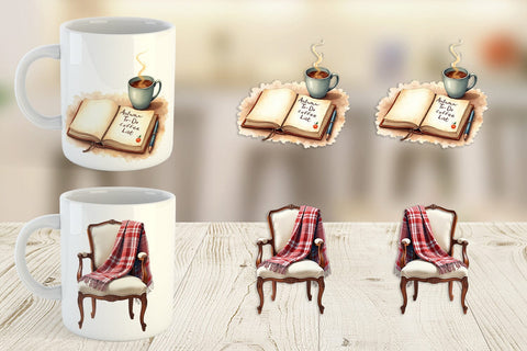 Mug Wrap Cozy Autumn Home Office Sublimation artnoy 