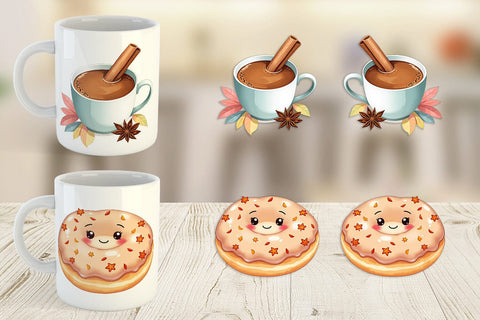 Mug Wrap Cozy Autumn Treats Sublimation artnoy 