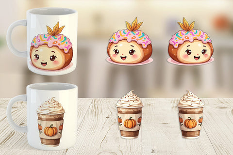 Mug Wrap Cozy Autumn Treats Sublimation artnoy 