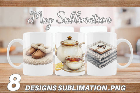 Mug Wrap Cozy Christmas Sublimation artnoy 
