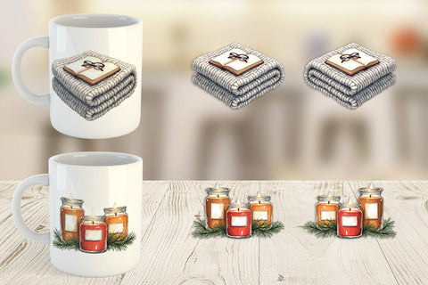 Mug Wrap Cozy Christmas Sublimation artnoy 