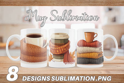Mug Wrap Cozy Coffee Weather Sublimation artnoy 