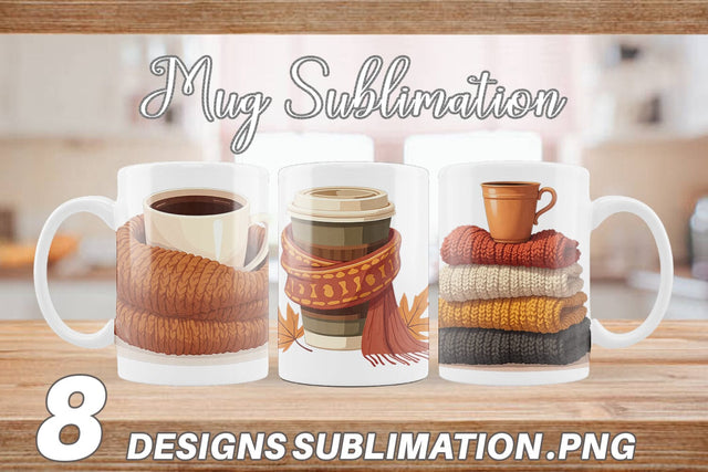 Mug Wrap Cozy Coffee Weather Sublimation artnoy 