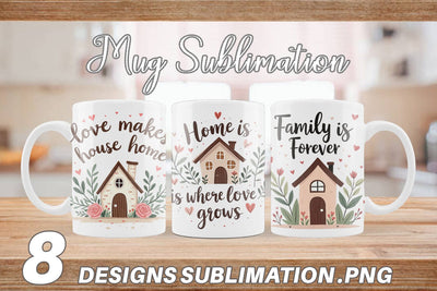 Mug Wrap Cozy Family and Friends Quotes Sublimation artnoy 