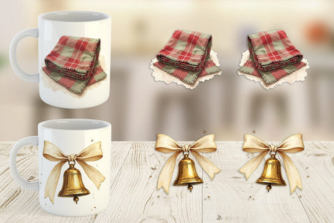 Mug Wrap Cozy Farmhouse Christmas Sublimation artnoy 