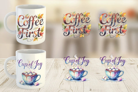 Mug Wrap Cozy Morning Coffee Quotes Sublimation artnoy 