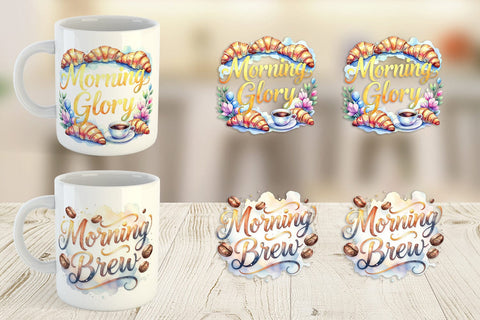 Mug Wrap Cozy Morning Coffee Quotes Sublimation artnoy 