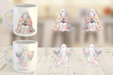 Mug Wrap Cozy PC Gamer Ghost Sublimation artnoy 