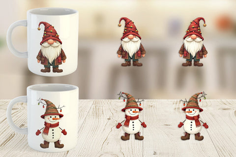 Mug Wrap Cozy Raggedy Christmas Sublimation artnoy 