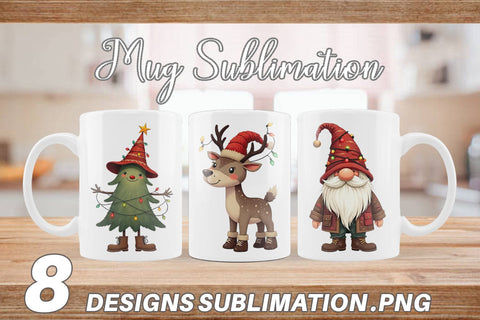 Mug Wrap Cozy Raggedy Christmas Sublimation artnoy 
