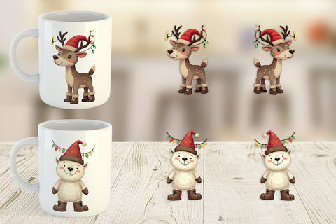 Mug Wrap Cozy Raggedy Christmas Sublimation artnoy 
