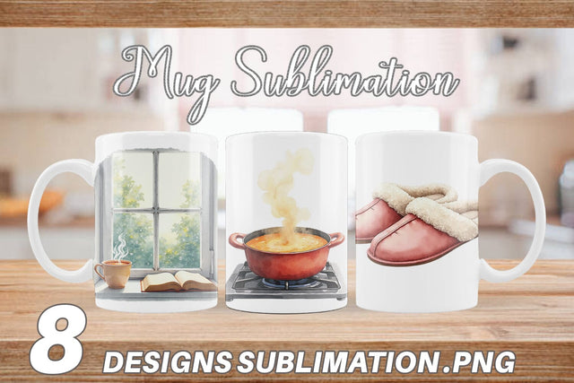 Mug Wrap Cozy Rainy Day Sublimation artnoy 