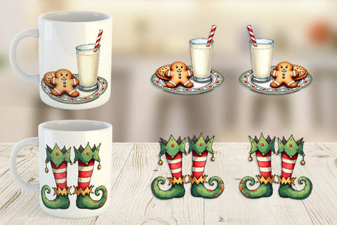 Mug Wrap Cozy Retro Christmas Sublimation artnoy 