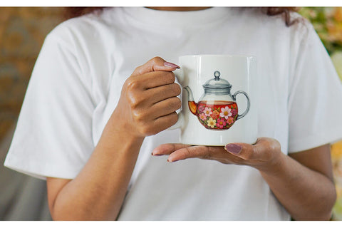 Mug Wrap Cozy Winter Cafe Watercolor Sublimation artnoy 