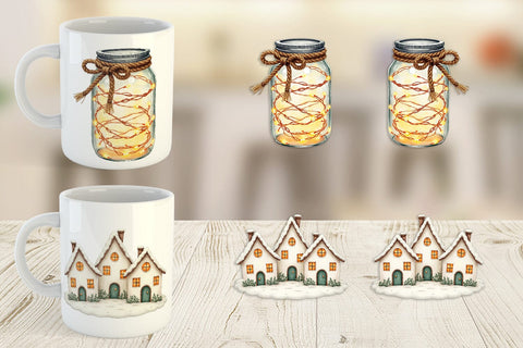 Mug Wrap Cozy Winter Home Decor Sublimation artnoy 