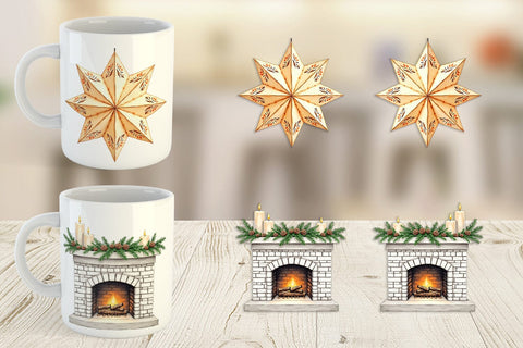 Mug Wrap Cozy Winter Home Decor Sublimation artnoy 