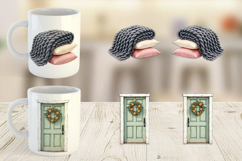 Mug Wrap Cozy Winter Home Decor Sublimation artnoy 