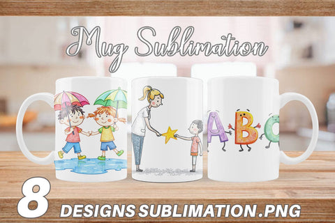 Mug Wrap Crayon Adventures Sublimation artnoy 