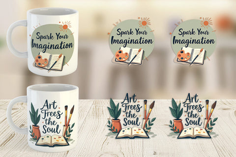 Mug Wrap Creative Pursuit Quotes Sublimation artnoy 