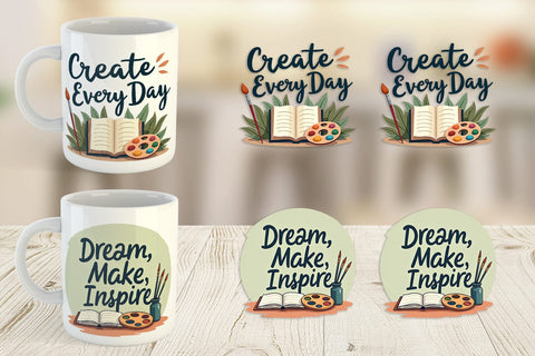 Mug Wrap Creative Pursuit Quotes Sublimation artnoy 
