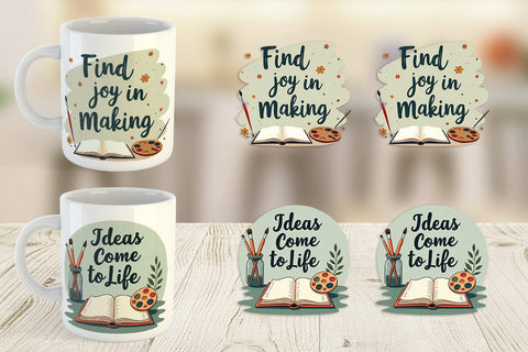 Mug Wrap Creative Pursuit Quotes Sublimation artnoy 