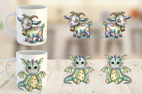 Mug Wrap Creepy Cute Pastel Halloween Sublimation artnoy 