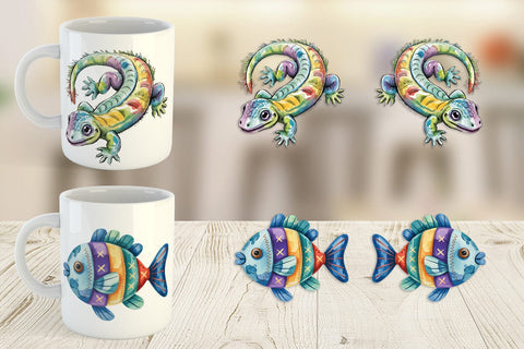 Mug Wrap Creepy Cute Pastel Halloween Sublimation artnoy 