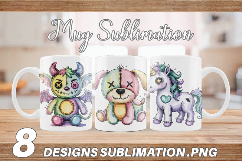 Mug Wrap Creepy Cute Pastel Halloween Sublimation artnoy 