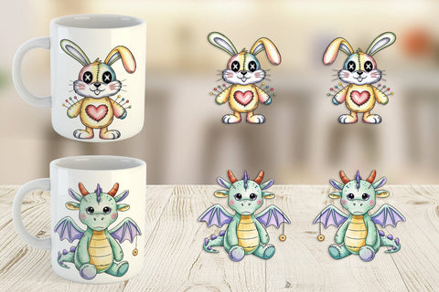 Mug Wrap Creepy Cute Pastel Halloween Sublimation artnoy 