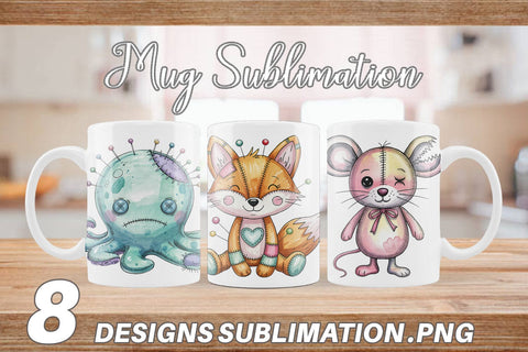 Mug Wrap Creepy Cute Pastel Halloween Sublimation artnoy 