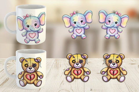 Mug Wrap Creepy Cute Pastel Halloween Sublimation artnoy 