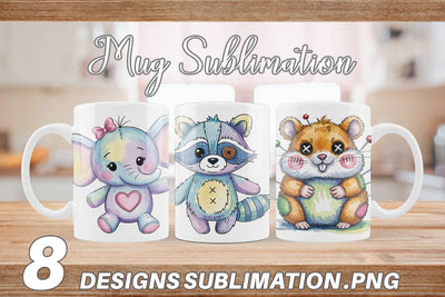 Mug Wrap Creepy Cute Pastel Halloween Sublimation artnoy 