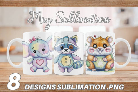 Mug Wrap Creepy Cute Pastel Halloween Sublimation artnoy 
