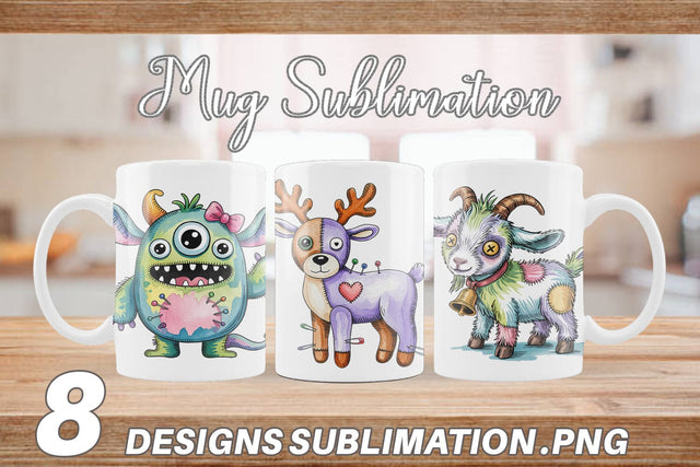 Mug Wrap Creepy Cute Pastel Halloween Sublimation artnoy 