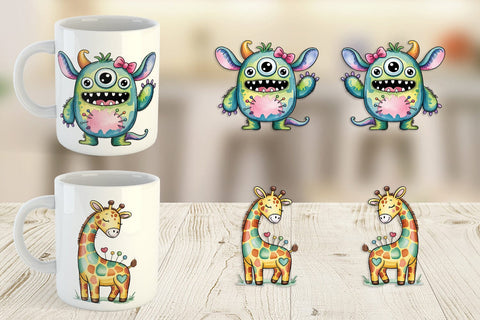 Mug Wrap Creepy Cute Pastel Halloween Sublimation artnoy 