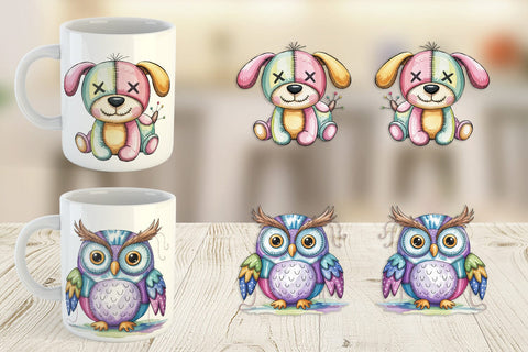 Mug Wrap Creepy Cute Pastel Halloween Sublimation artnoy 