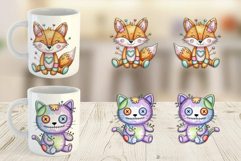 Mug Wrap Creepy Cute Pastel Halloween Sublimation artnoy 