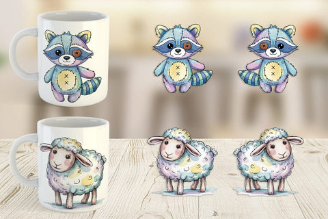 Mug Wrap Creepy Cute Pastel Halloween Sublimation artnoy 