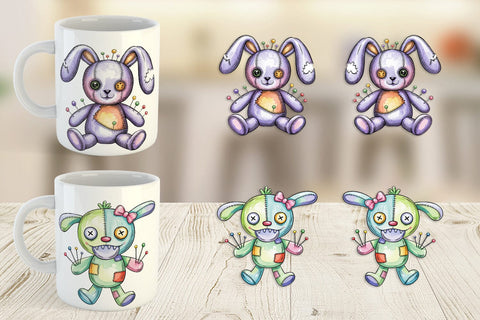 Mug Wrap Creepy Cute Pastel Halloween Sublimation artnoy 
