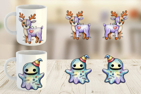Mug Wrap Creepy Cute Pastel Halloween Sublimation artnoy 