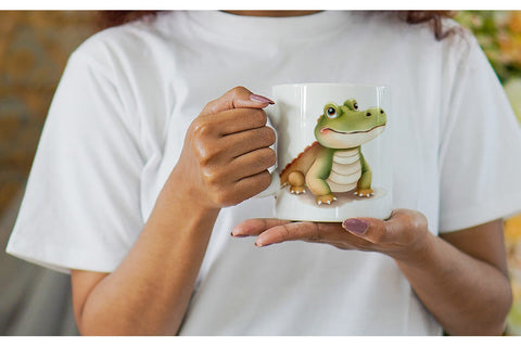 Mug Wrap Crocodile Wildlife Sublimation artnoy 