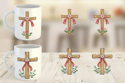 Mug Wrap Cross Sublimation artnoy 