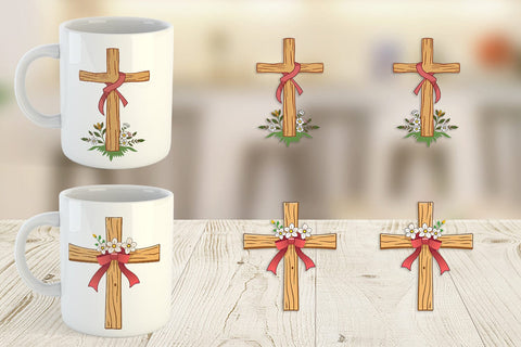 Mug Wrap Cross Sublimation artnoy 