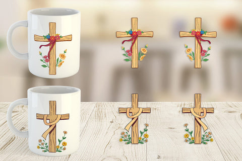 Mug Wrap Cross Sublimation artnoy 