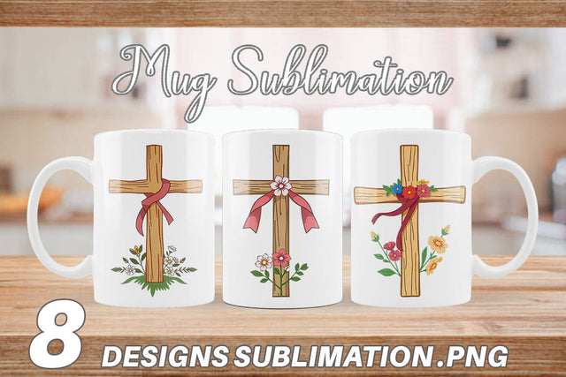 Mug Wrap Cross Sublimation artnoy 