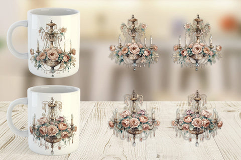 Mug Wrap Crystal Chandelier Sublimation artnoy 