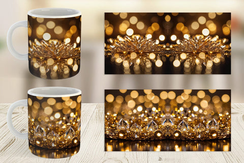 Mug Wrap Crystal Gold Sublimation artnoy 