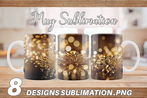 Mug Wrap Crystal Gold Sublimation artnoy 