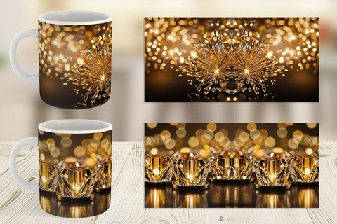 Mug Wrap Crystal Gold Sublimation artnoy 