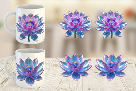 Mug Wrap Crystal Lotus Sublimation artnoy 